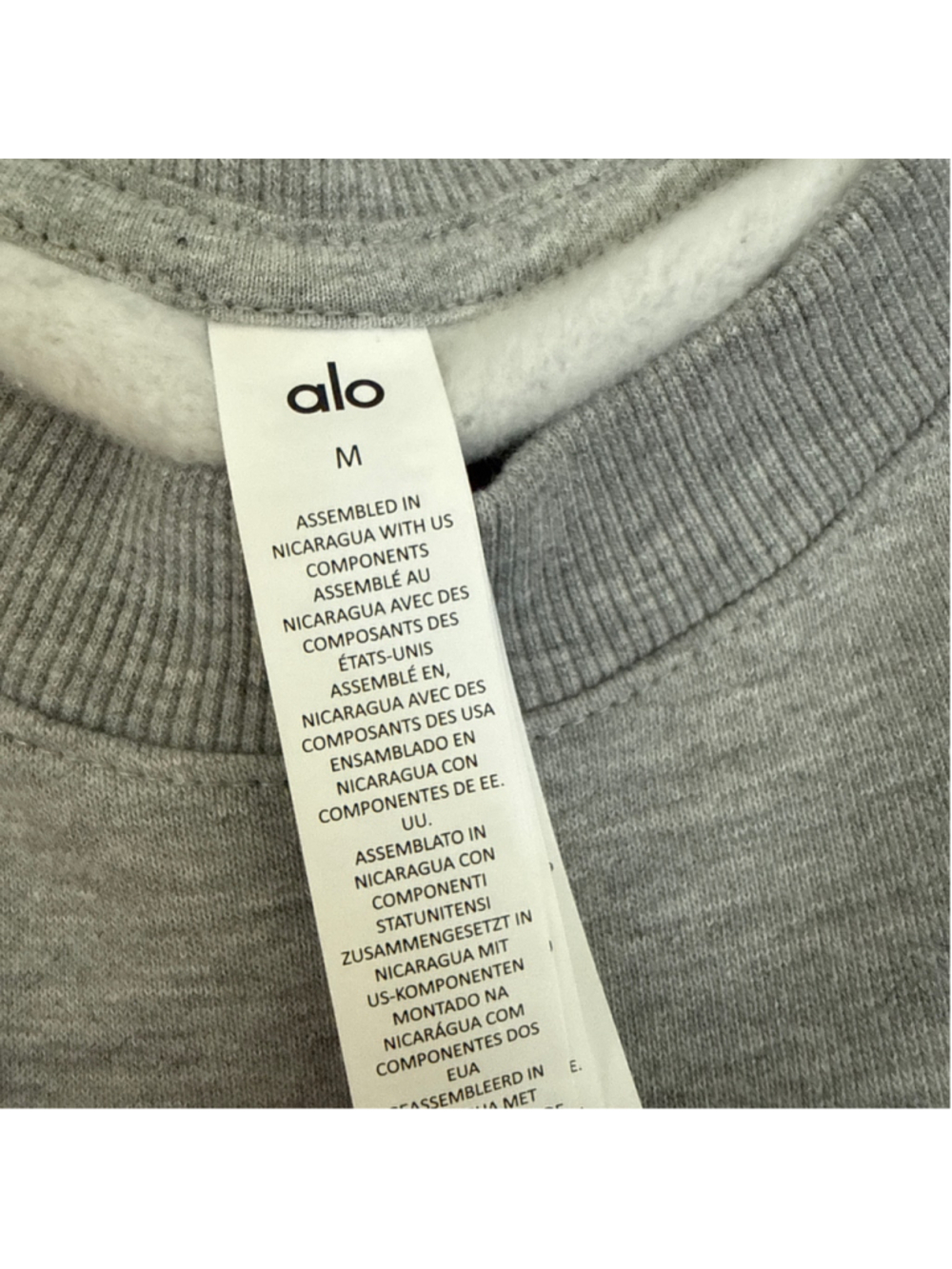 Alo Yoga Accolade Crew Neck Pullover M Heather Grey - Picture 2 of 4
